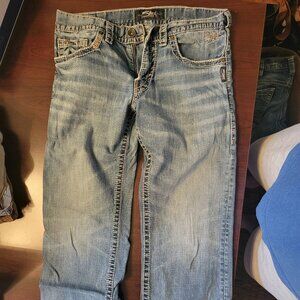 Men's Silver Zac Jeans 33x36